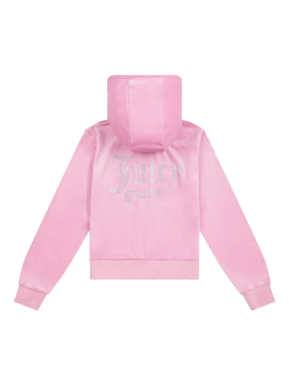 Juicy Couture Kids Hoodie verfraaid met stras Roze