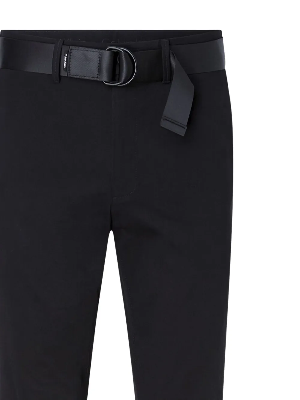 Calvin Klein Slim-fit broek met ceintuur - Zwart