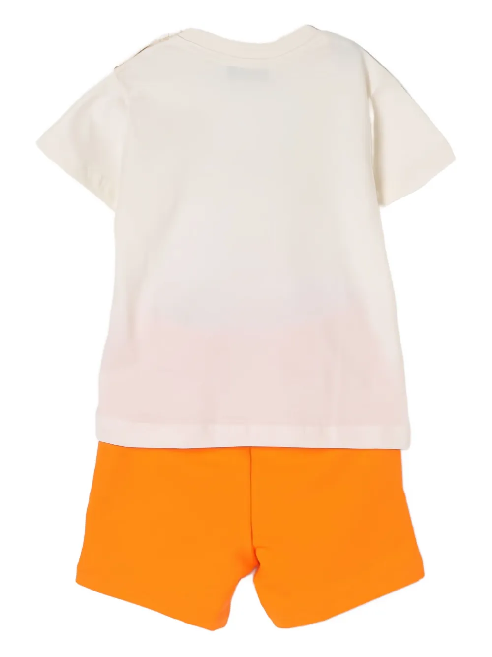 MSGM Kids Shorts set met logoprint Beige