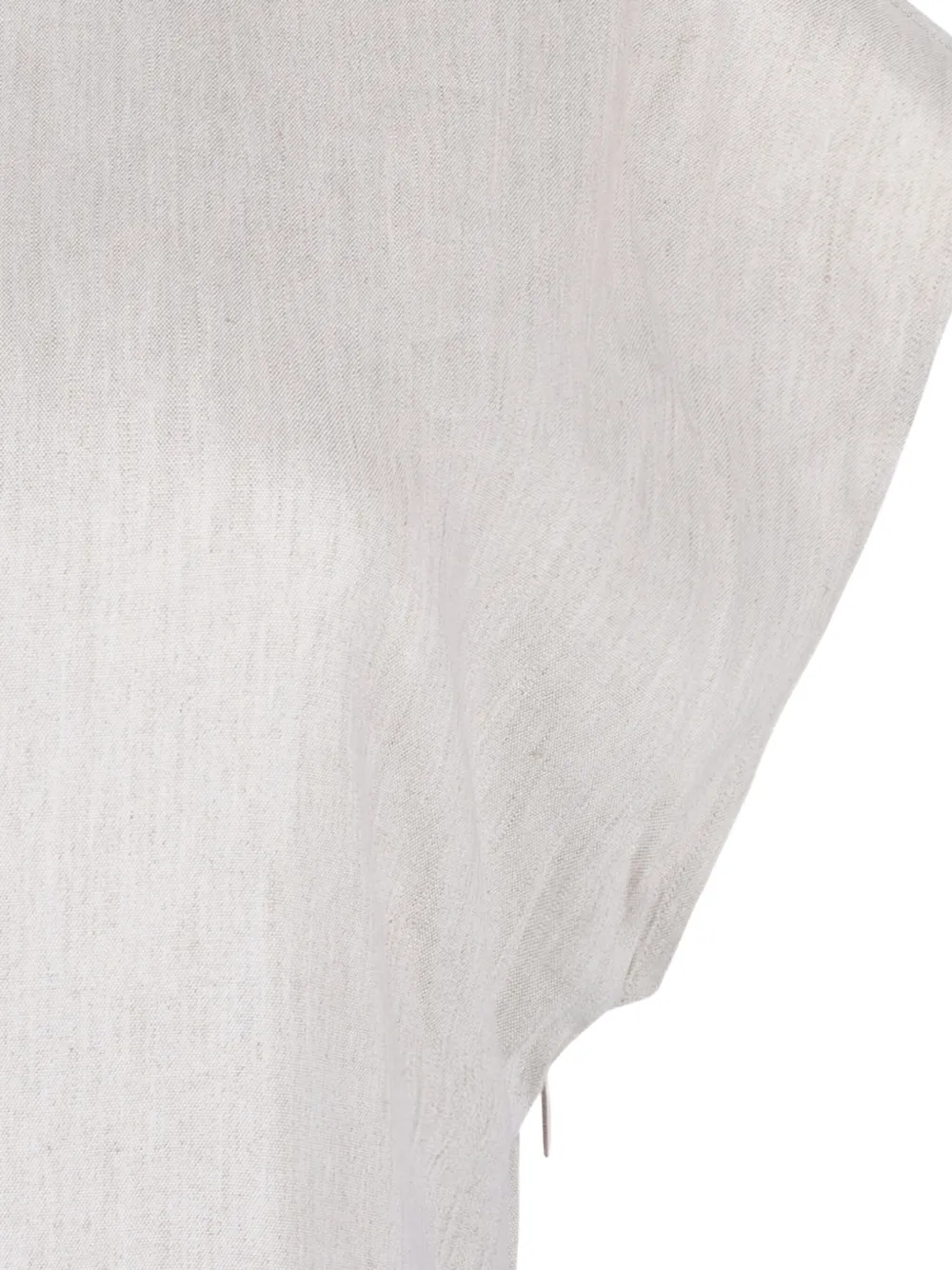 Shop Calvin Klein Keyhole Midi Dress In Neutrals