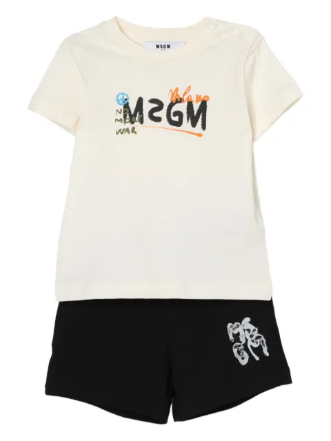 MSGM Kids cotton short set 