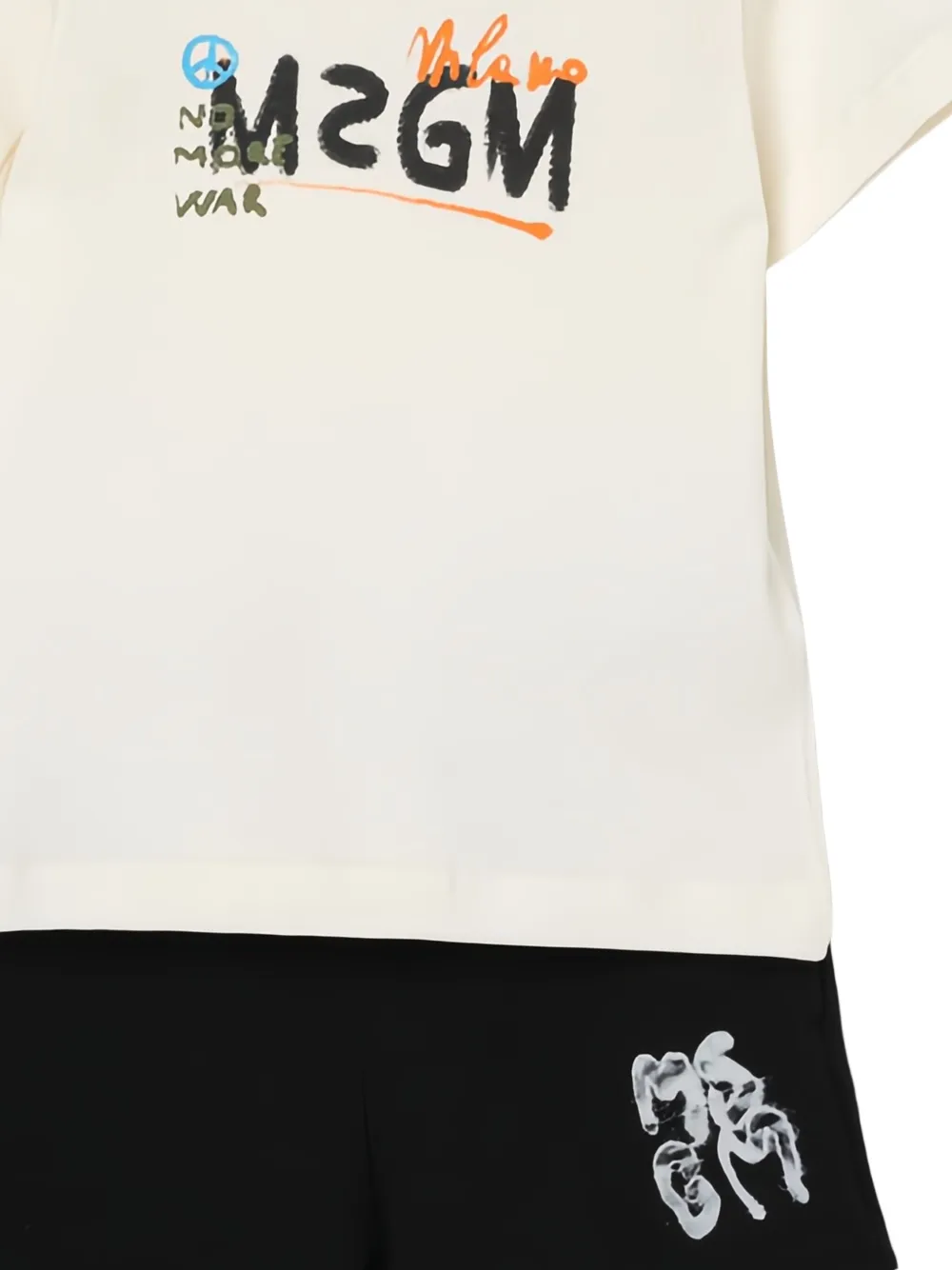 MSGM Kids ensemble chemise-bermuda en coton | Lots de shorts | Image 2