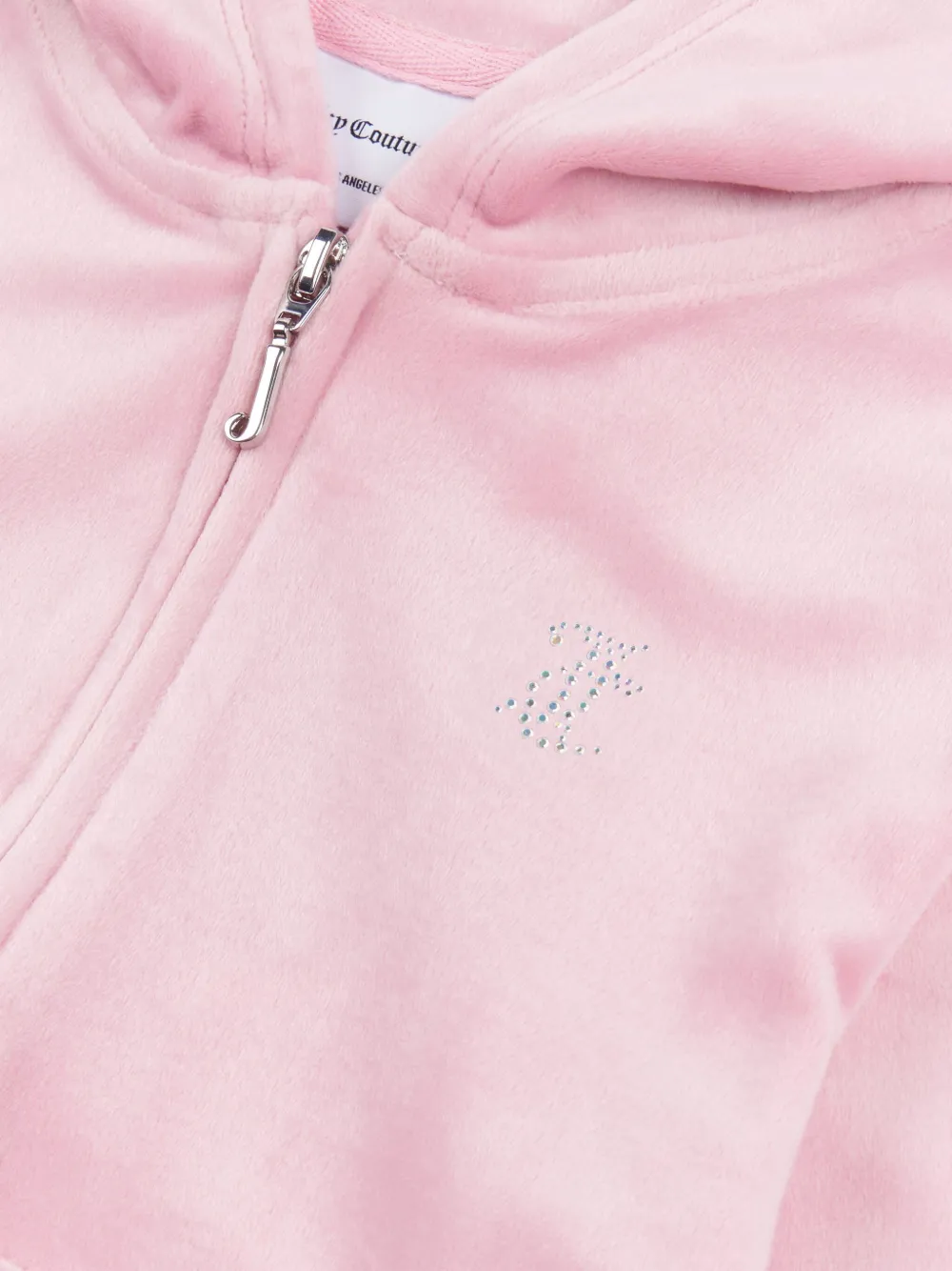 Juicy Couture Kids Hoodie verfraaid met stras Roze