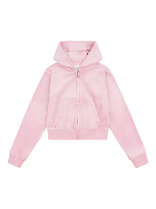 Juicy Couture Kids ラインストーン パーカー | ピンク | FARFETCH JP