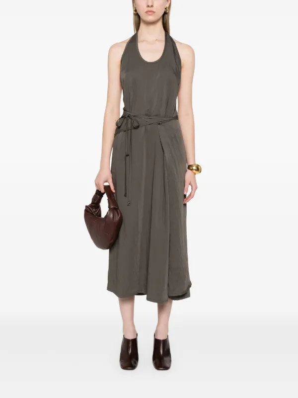 LEMAIRE Apron Midi Dress | Grey | FARFETCH