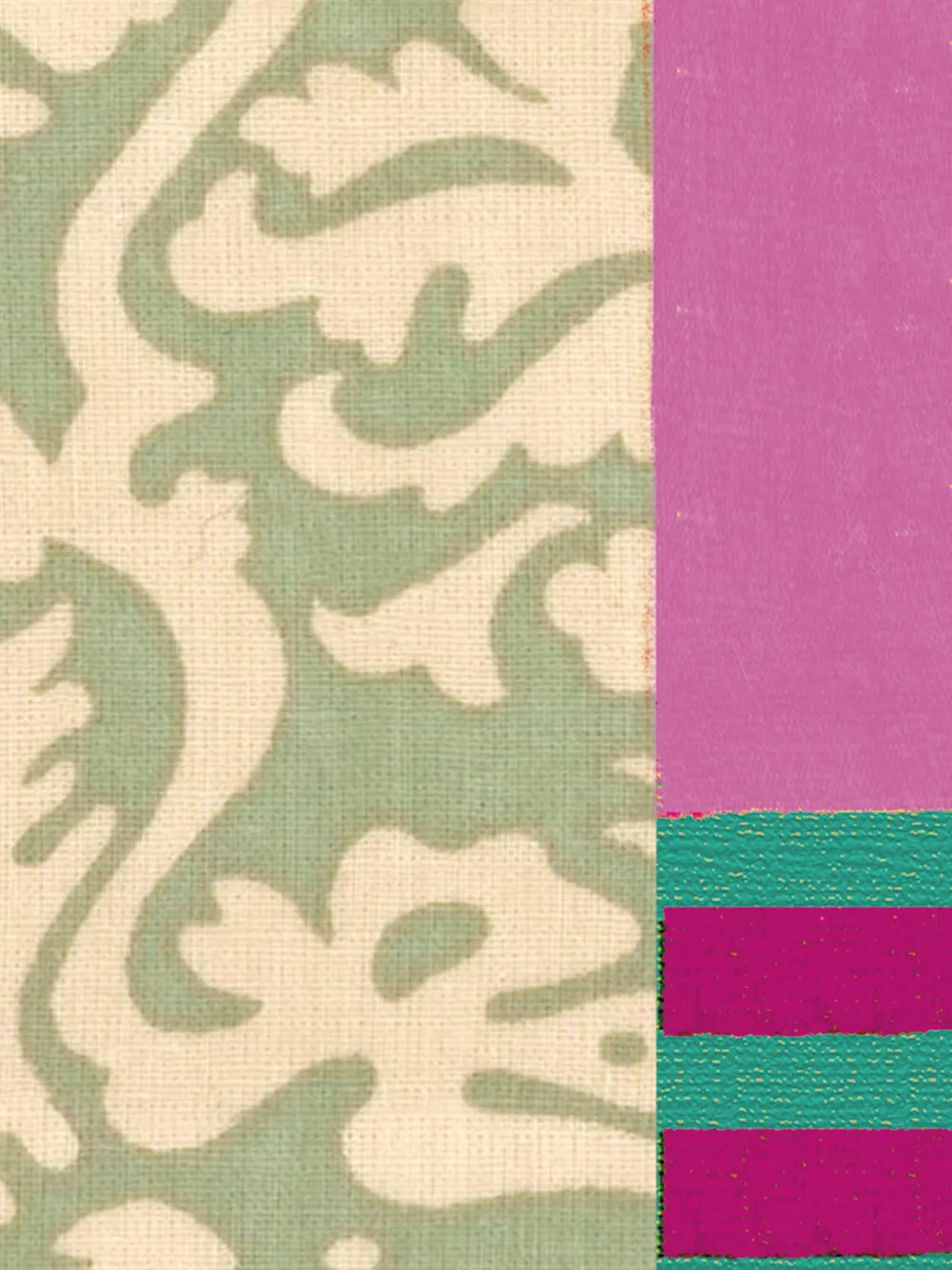 Lisa Corti Table Linens Green Uni In Multi