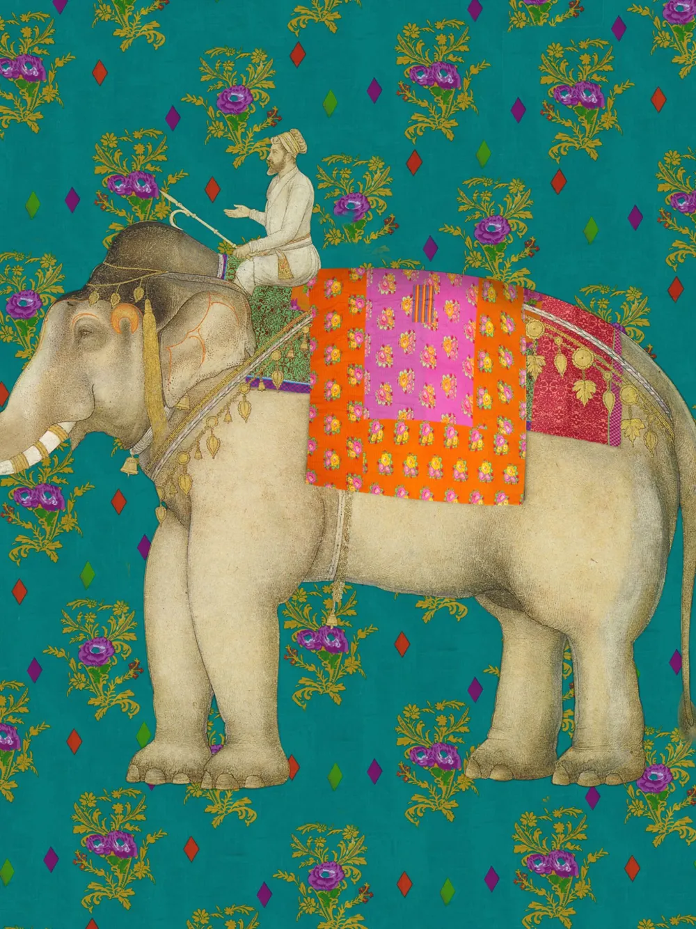 Lisa Corti Elephant Rany Masonite placemats (set of two) | Tableware | Image 2