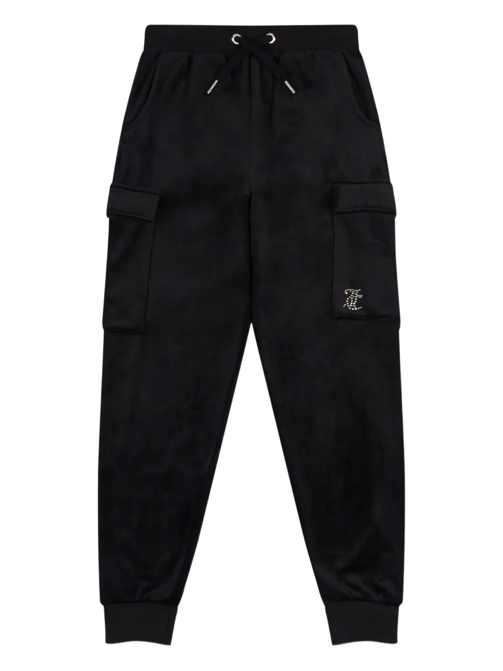 Juicy Couture Kids Cargo broek met logo Zwart