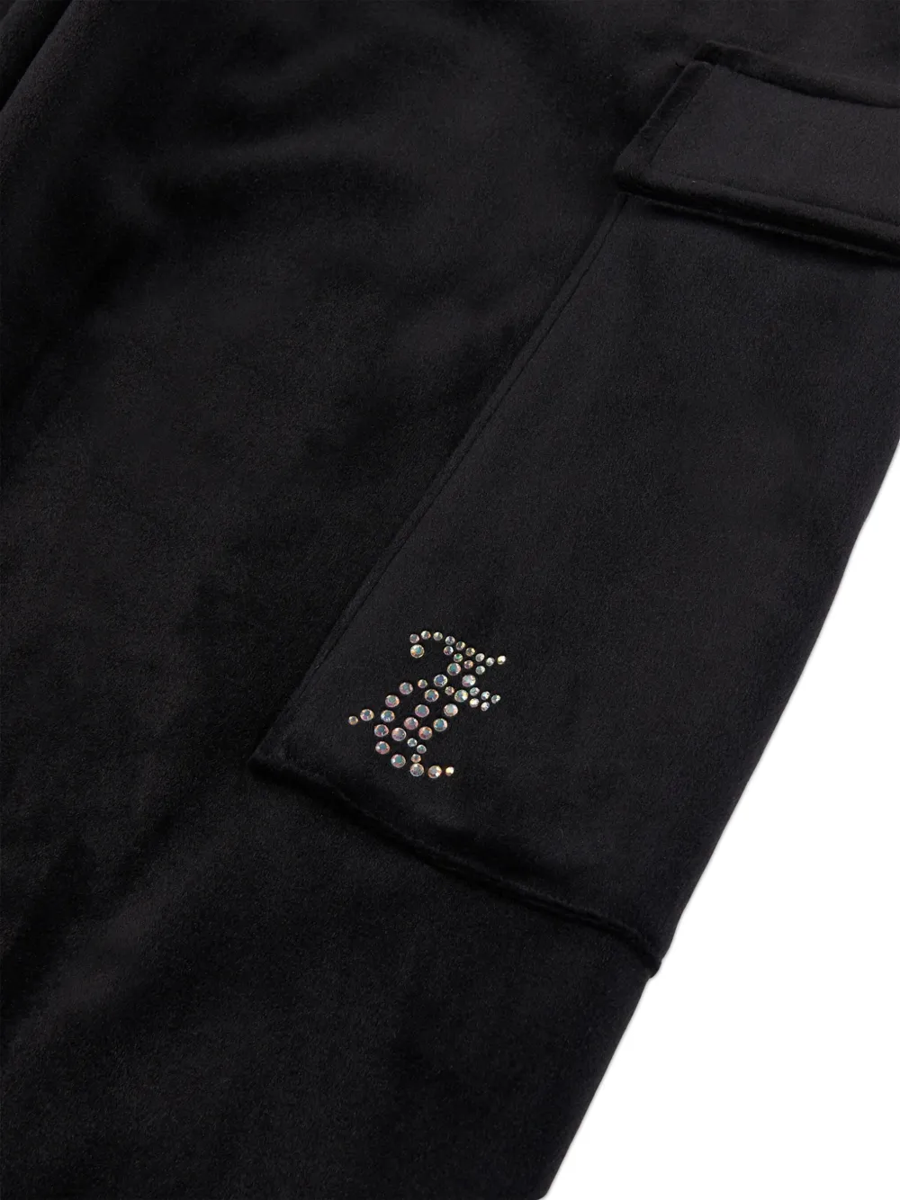 Juicy Couture Kids Cargo broek met logo Zwart
