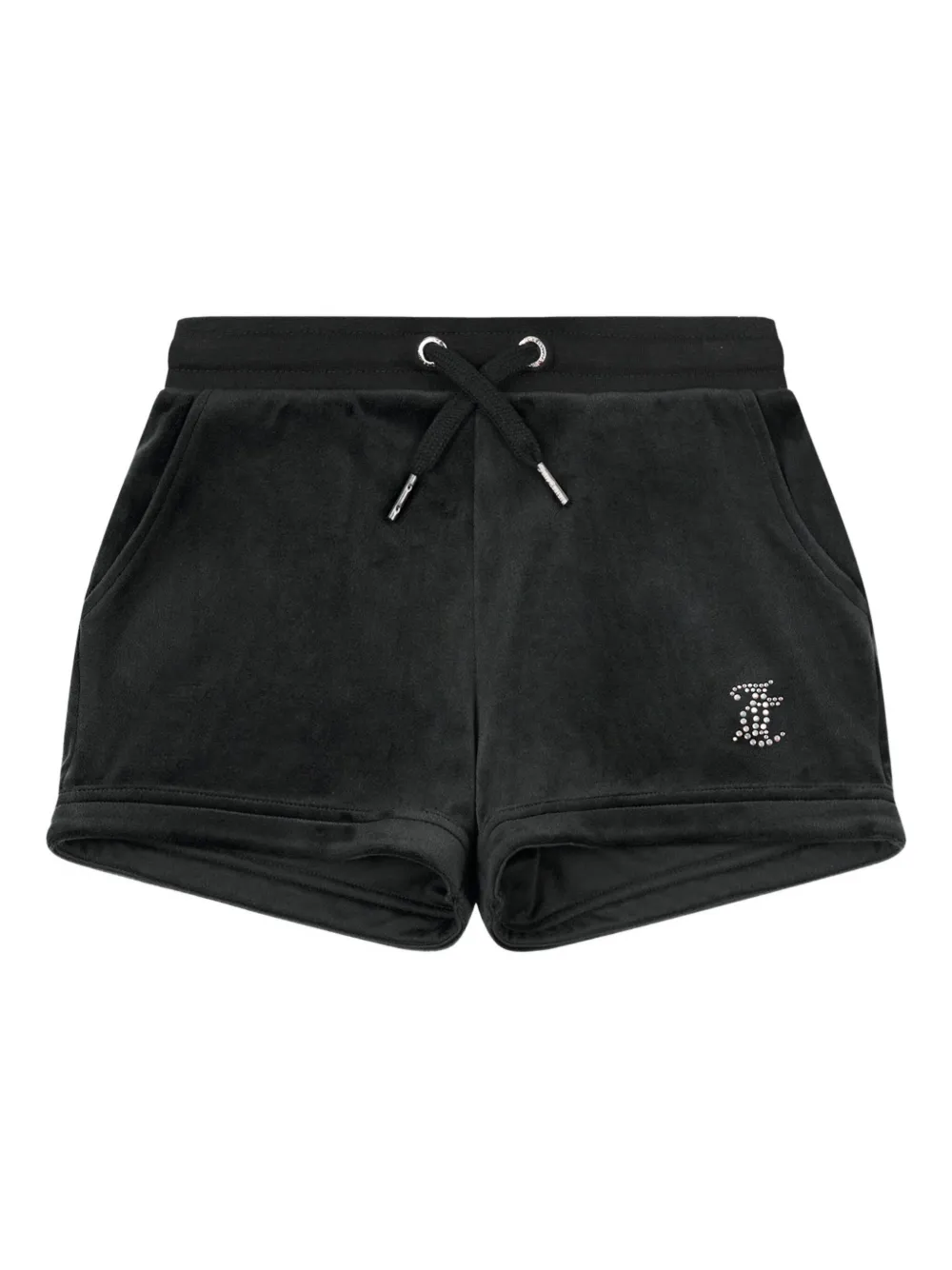 Juicy Couture Kids Shorts met logo van studs Zwart