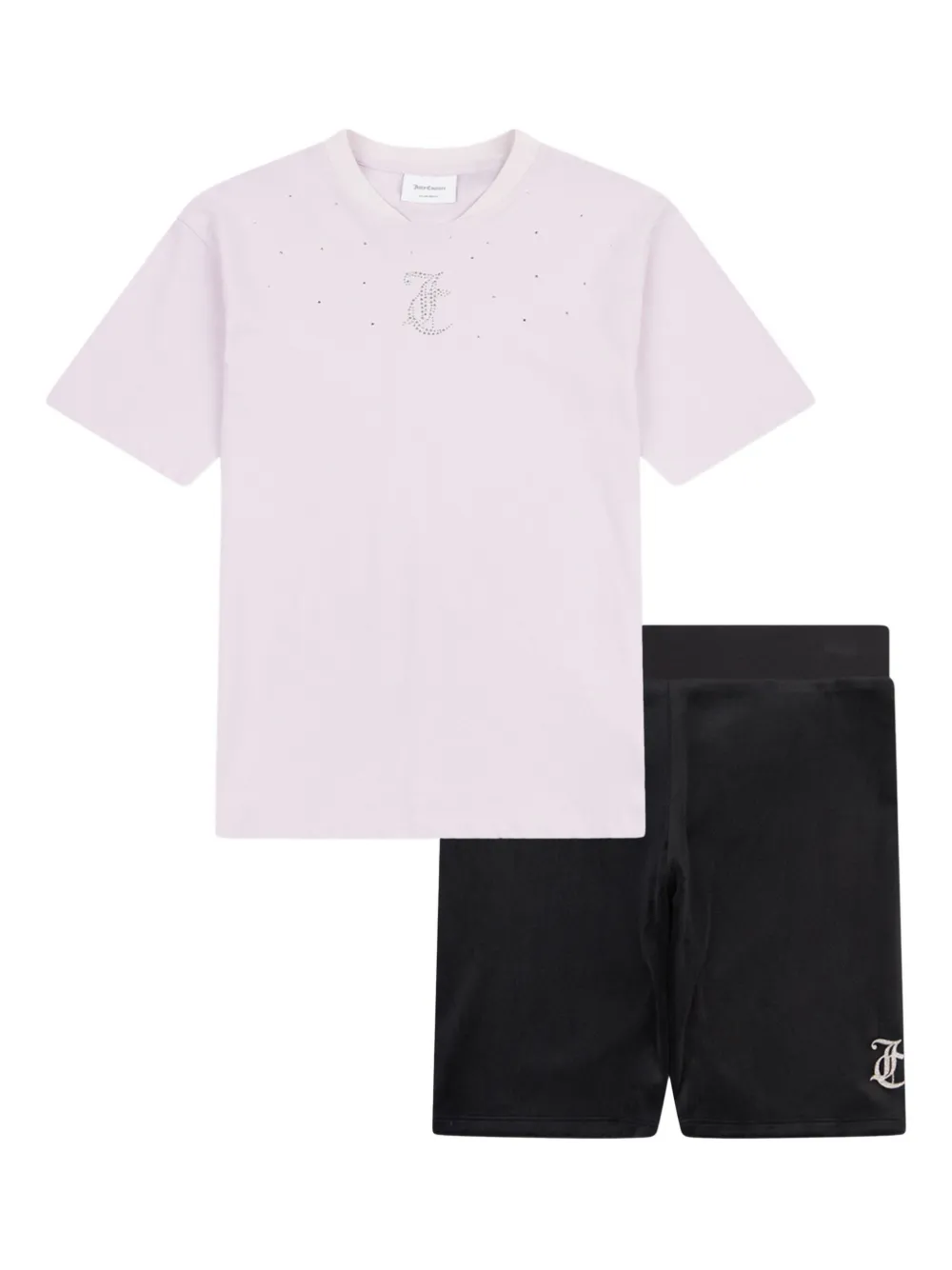 Juicy Couture Kids Trainingspak met logo van studs Zwart
