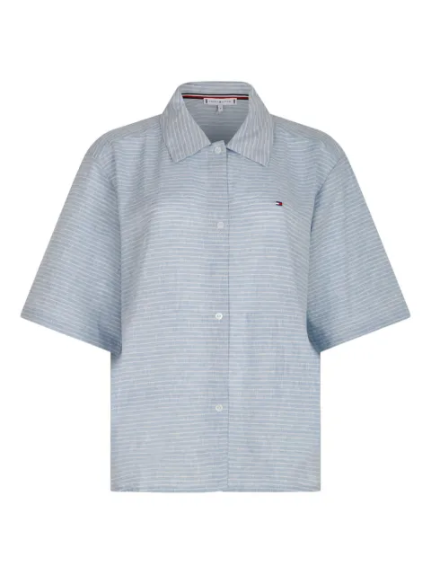 Tommy Hilfiger camisa con rayas estampadas