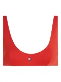 Tommy Jeans logo-print bikini top - Red