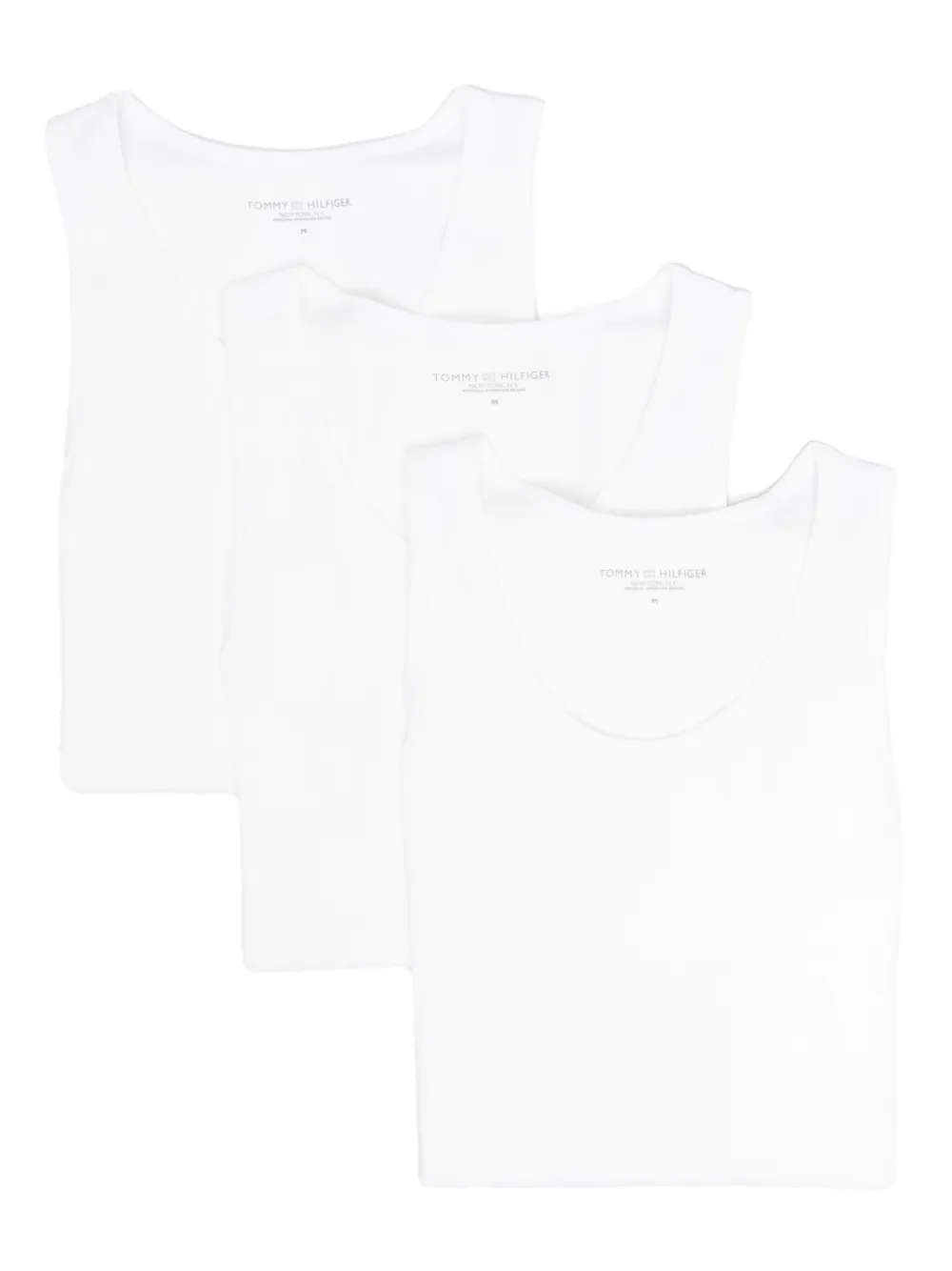 flag-embroidered tank top (pack of three)