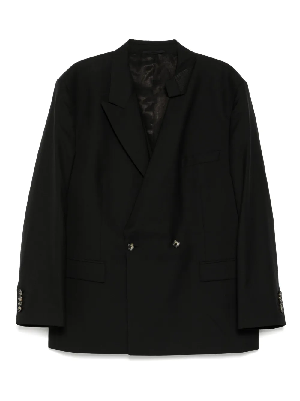 marina yee blazer con doble botonadura | negro | Image 1