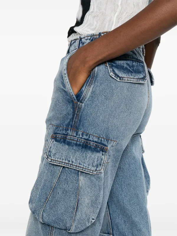Stella McCartney straight-leg Cargo Jeans | Blue | FARFETCH