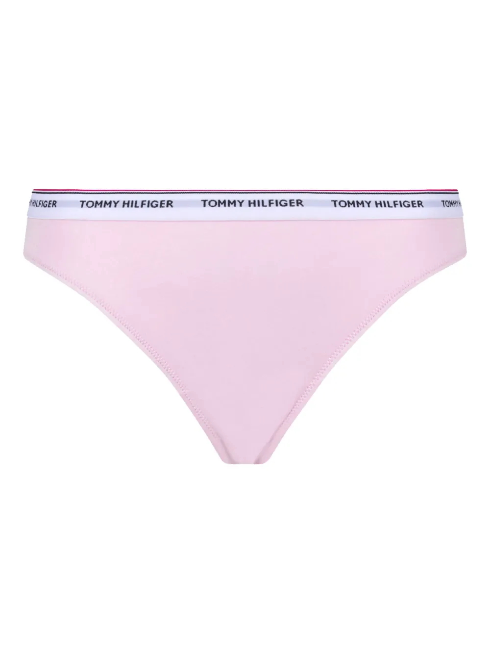 Tommy Hilfiger Drie strings met logoband Rood