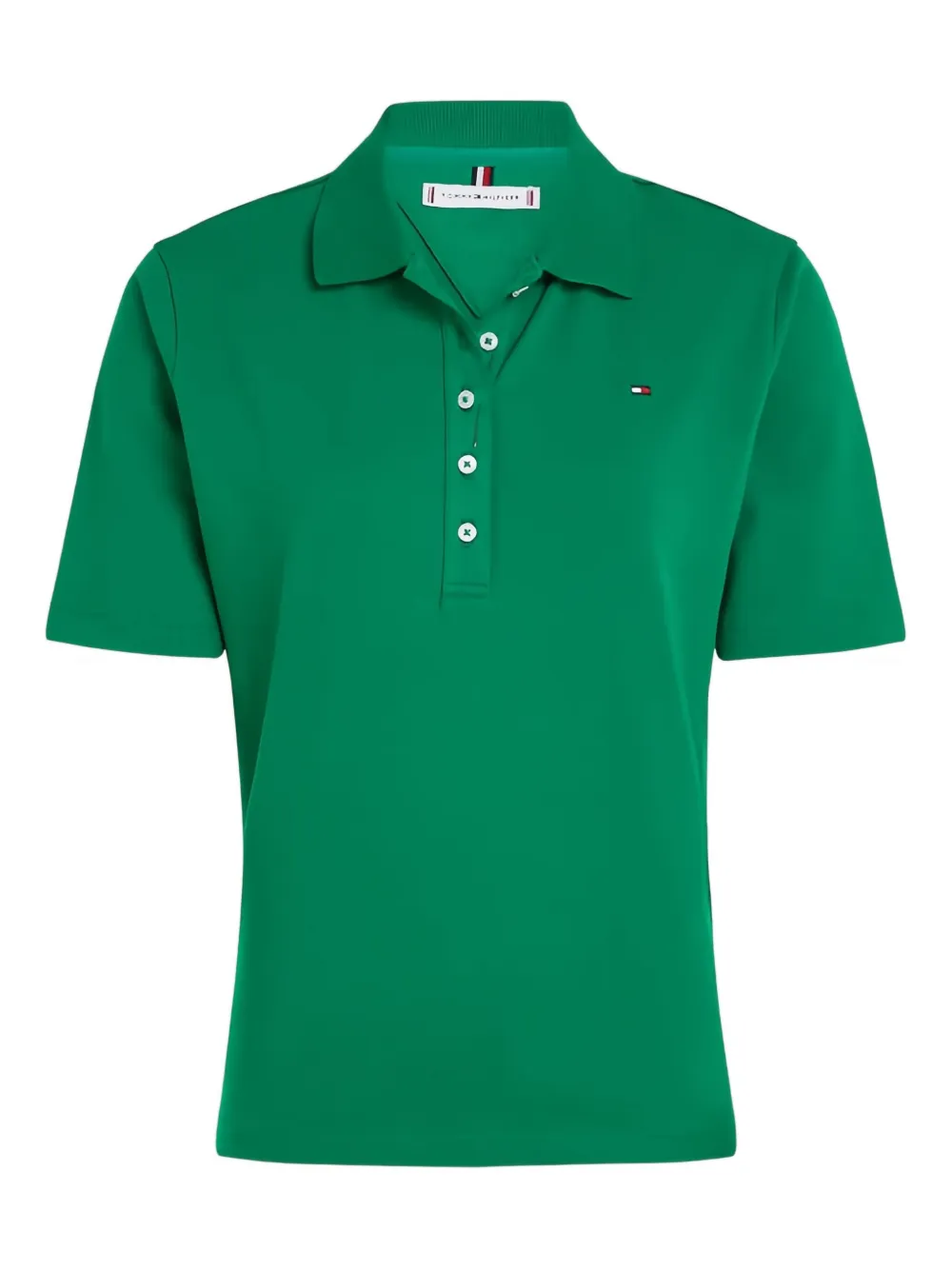 logo-embroidered polo top