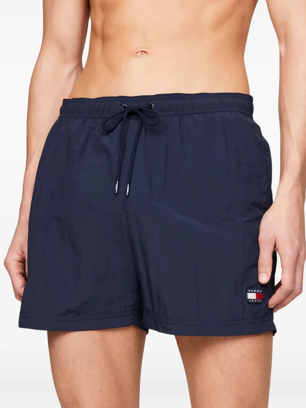 Tommy Jeans Zwembroek met geborduurd logo Blauw