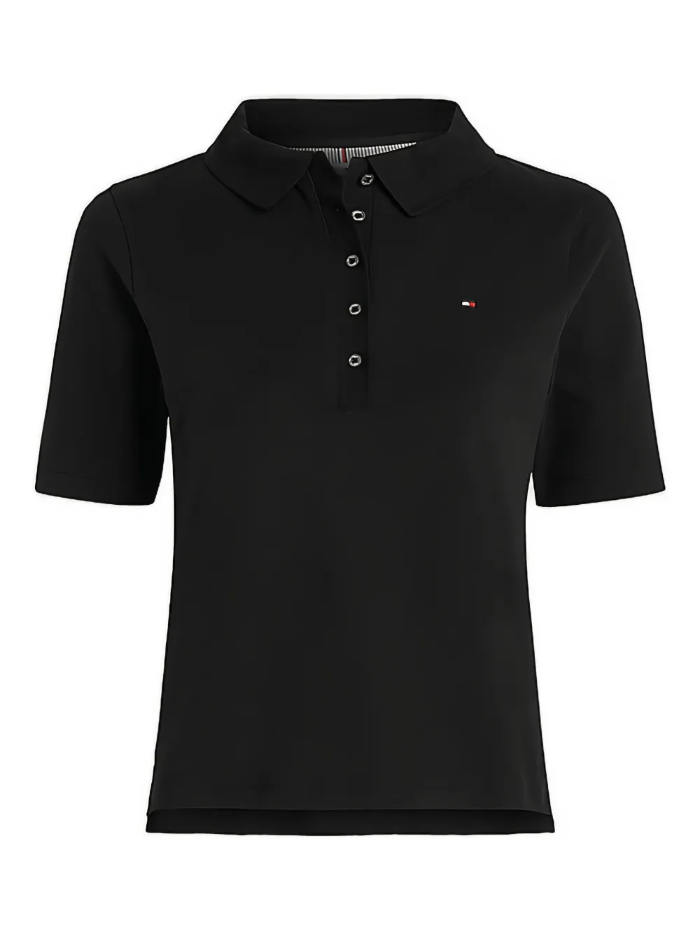 logo-embroidered polo top