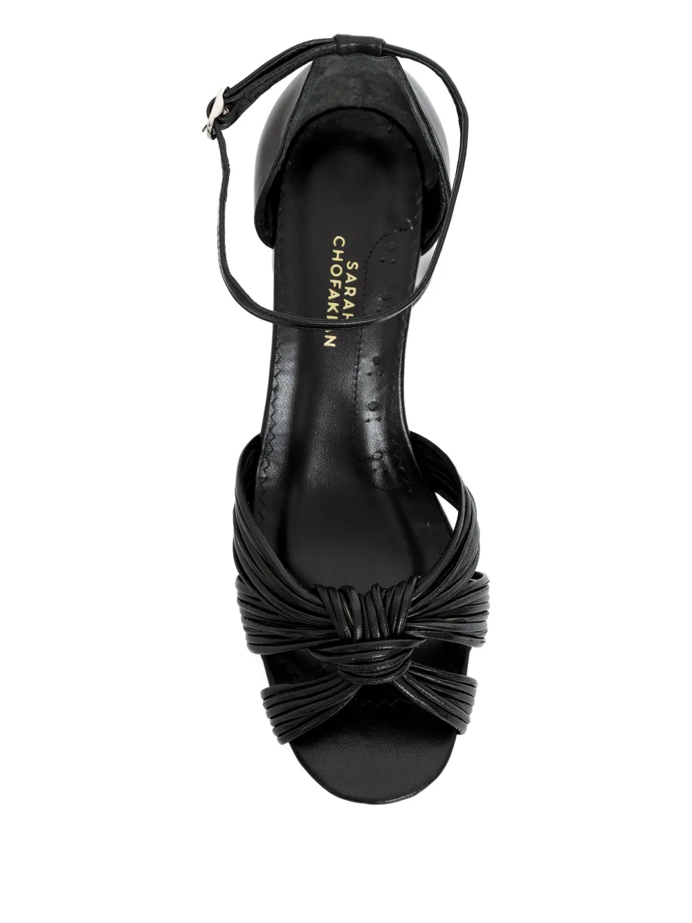 Sarah Chofakian 65mm Ocean sandals Black