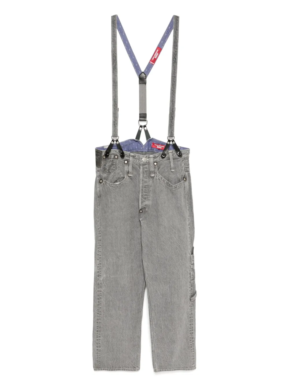 Junya Watanabe MAN denim overalls | Grey | Image 1