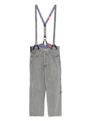 Junya Watanabe MAN デニムオーバーオール | ブルー | FARFETCH JP