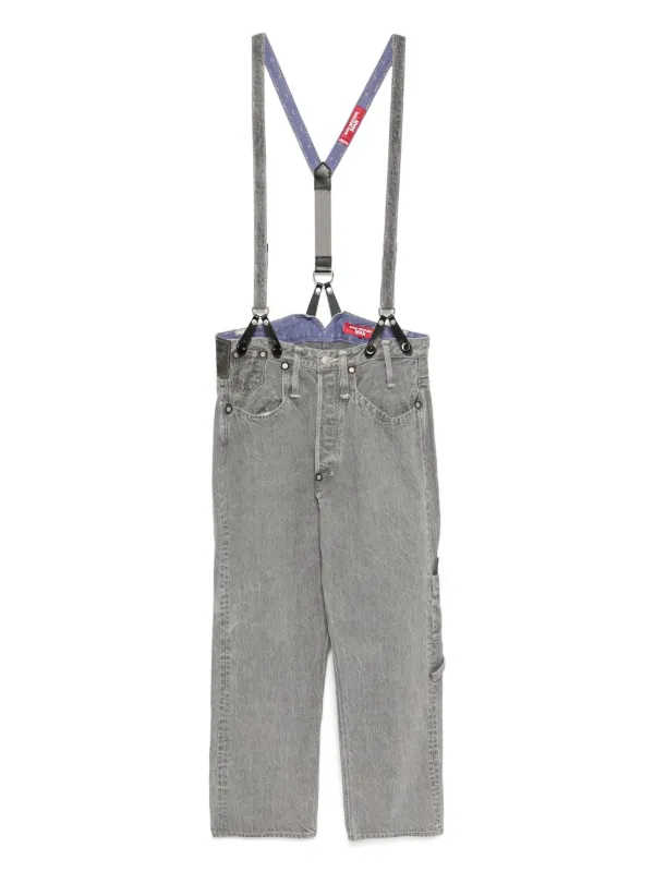JUNYA WATANABE MAN オーバーオール Junya Watanabe MAN デニムオーバーオール | グレー | FARFETCH JP