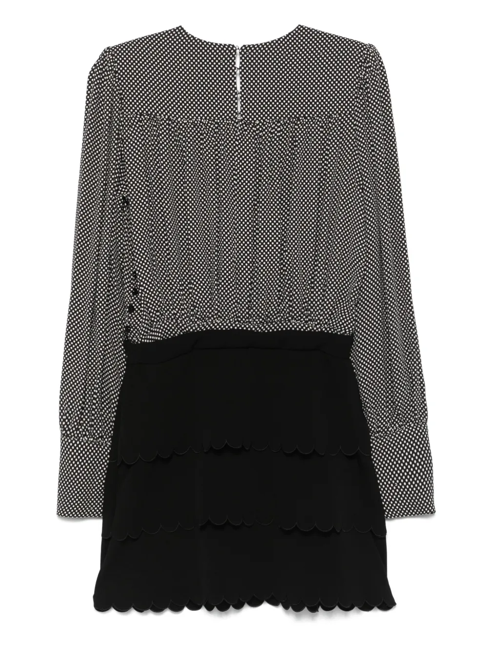 Elisabetta Franchi polka dot-print dress - Zwart