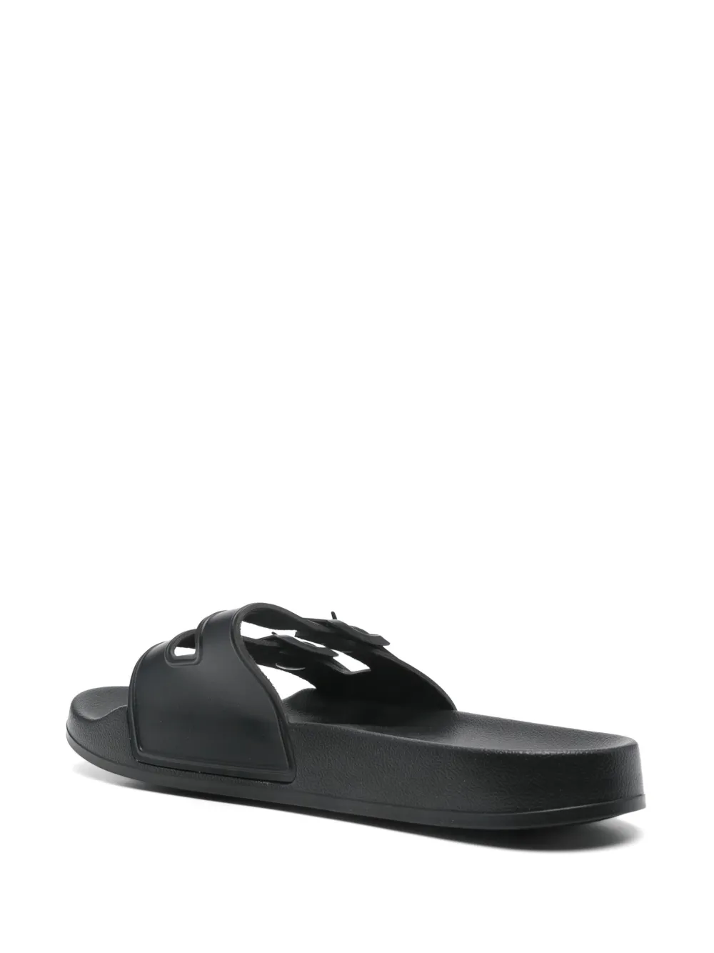 Emporio Armani Slippers met logoprint Zwart