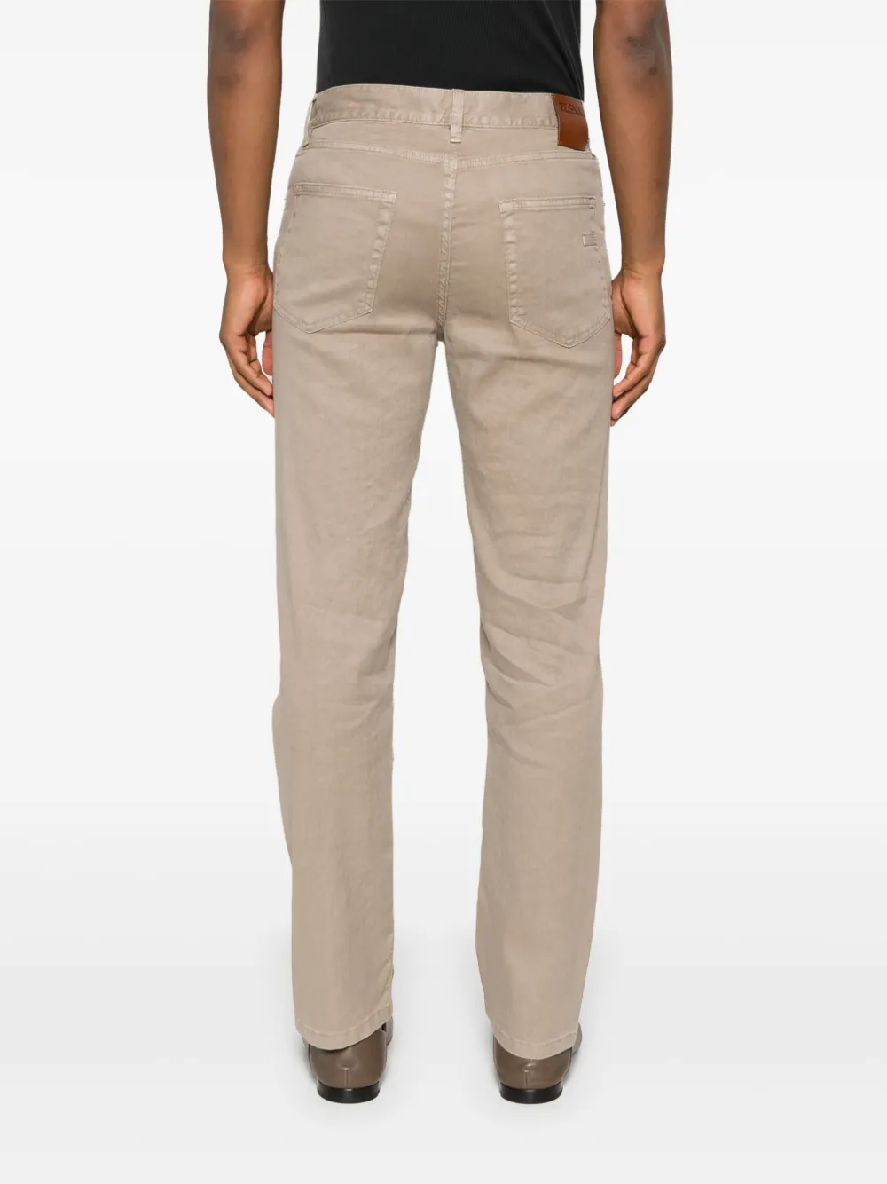 Zegna Katoenen broek Bruin