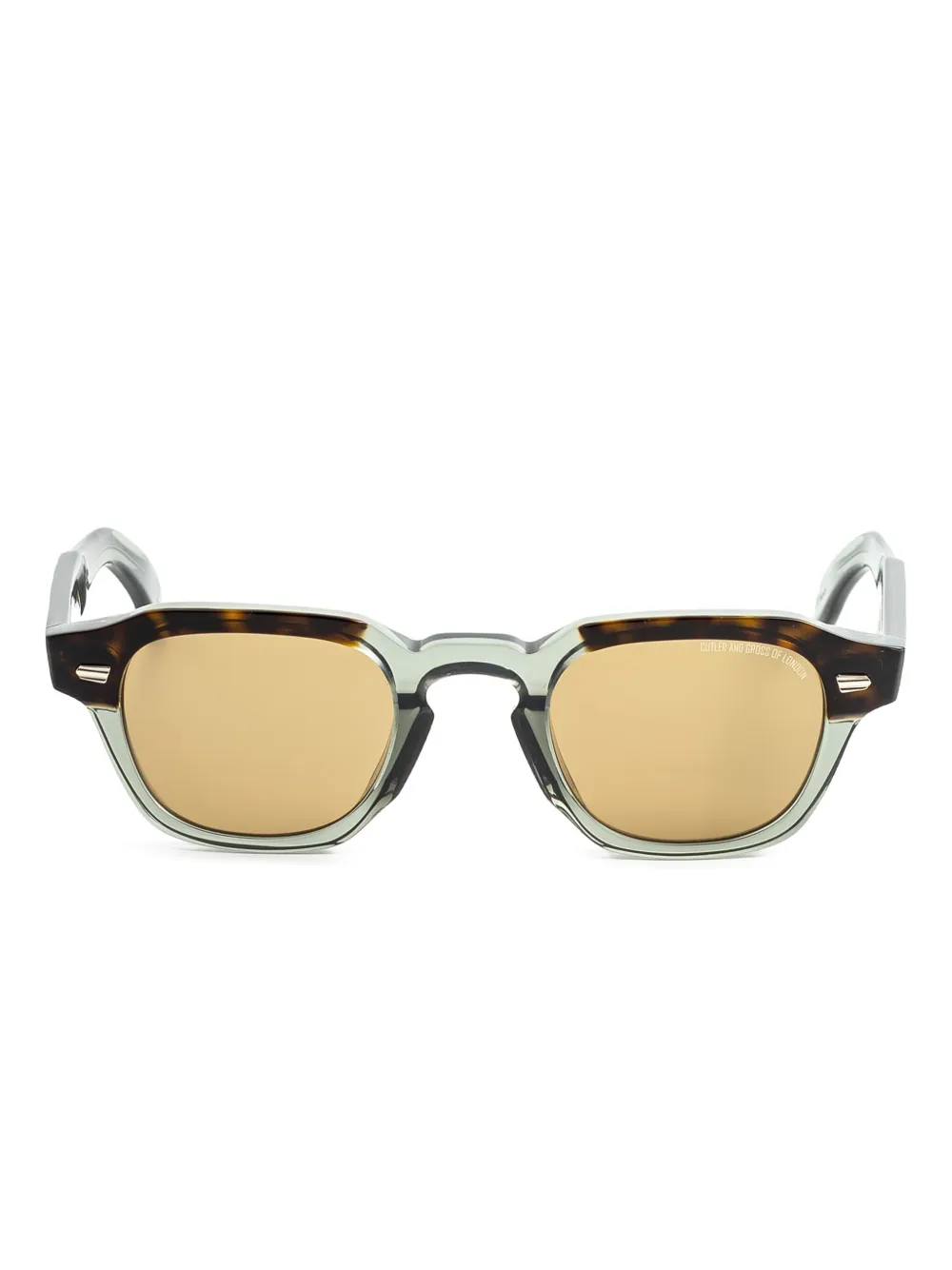 Cutler And Gross Colour-block Sunglasses In Brown