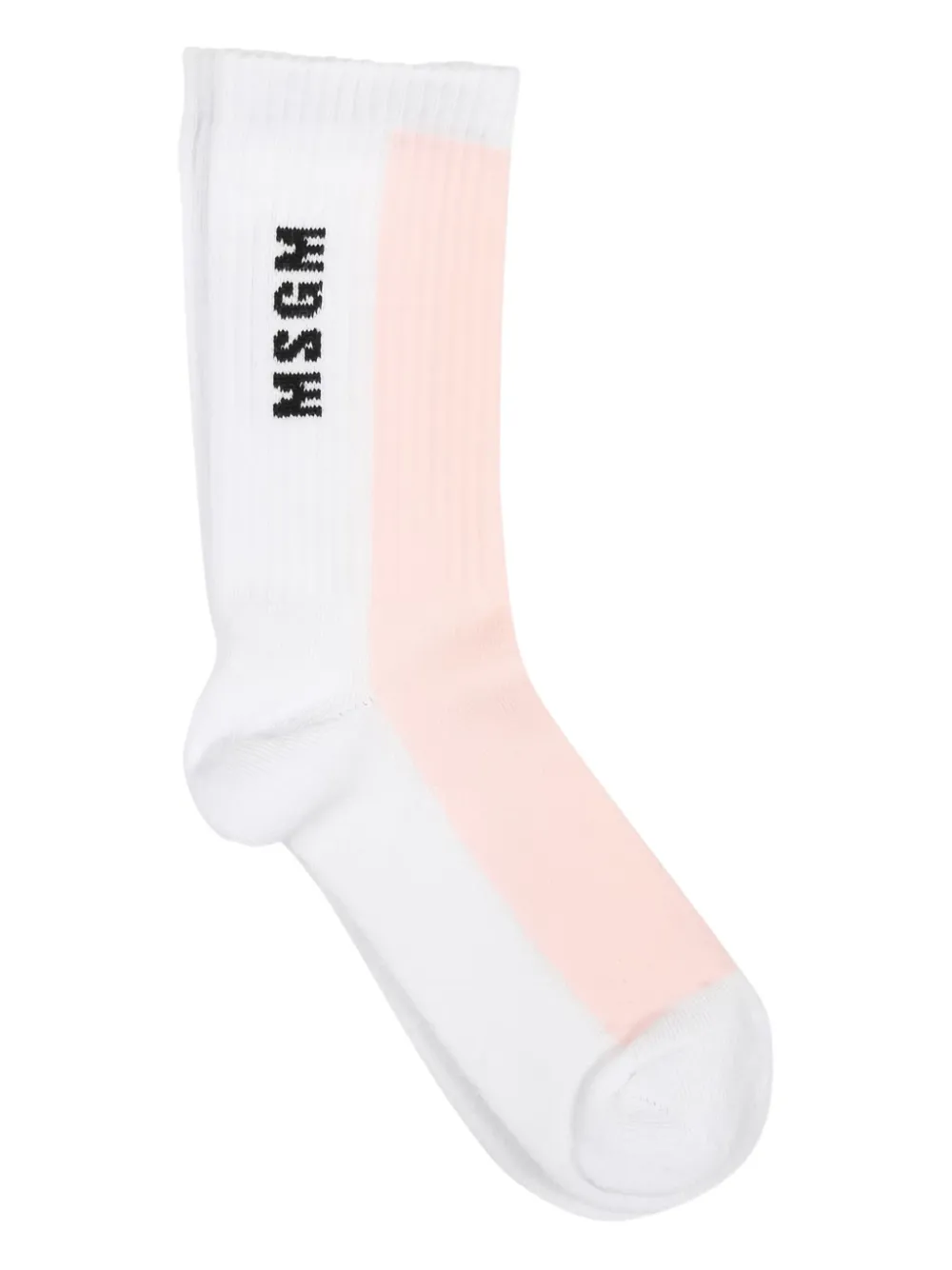 MSGM Kids logo-intarsia socks | White | Image 1