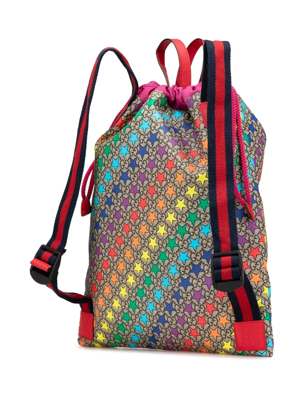 Gucci Pre-Owned 2016-2024 GG Supreme Web Star Print Children's backpack | Pre-Owned | Image 2