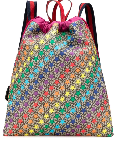 Gucci Pre-Owned 2016-2024 GG Supreme Web Star Print Children's backpack