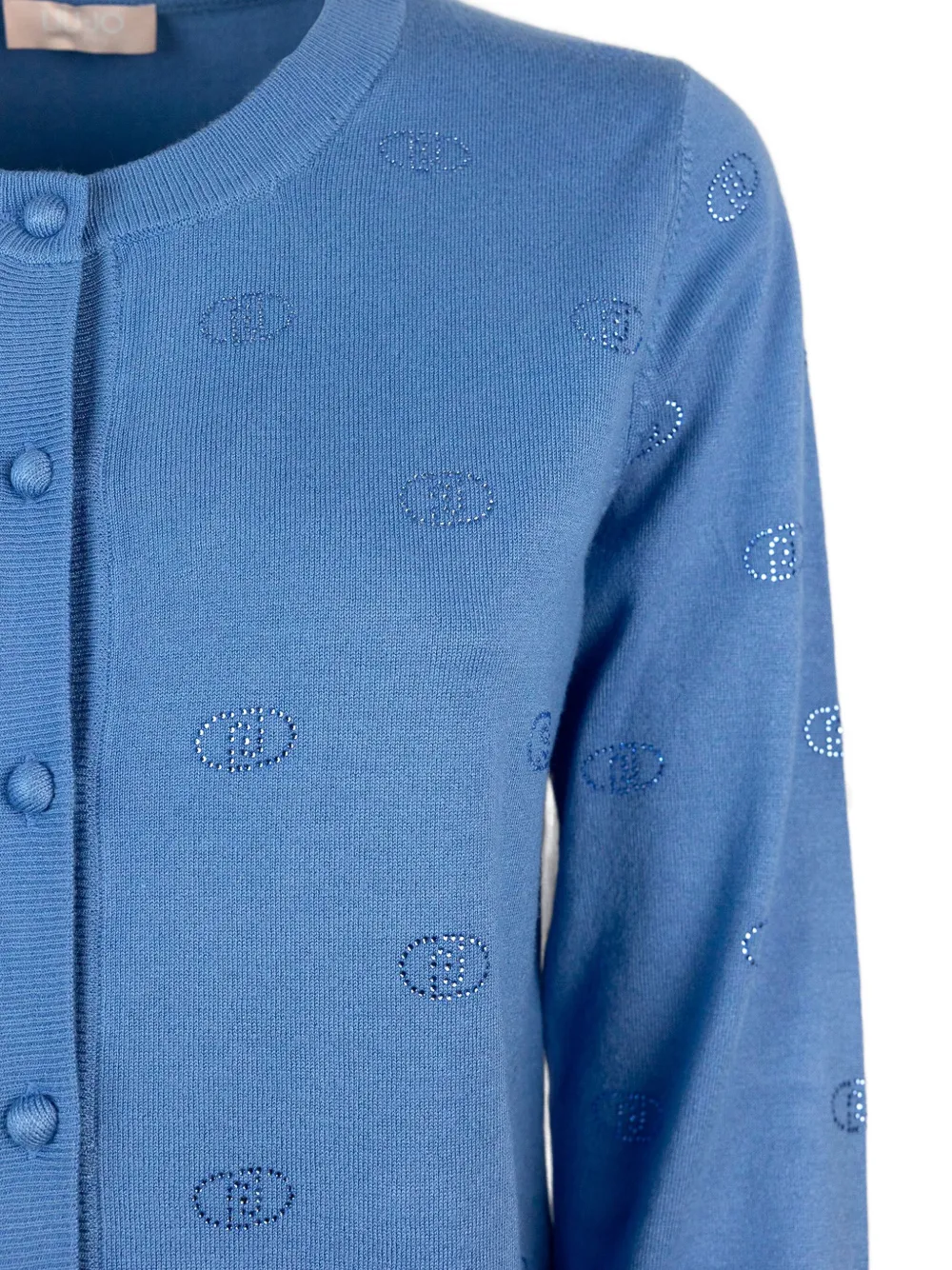 LIU JO Vest verfraaid met stras Blauw