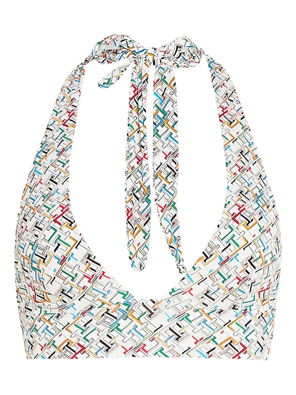 Tommy Hilfiger Bikinitop met logoprint Wit
