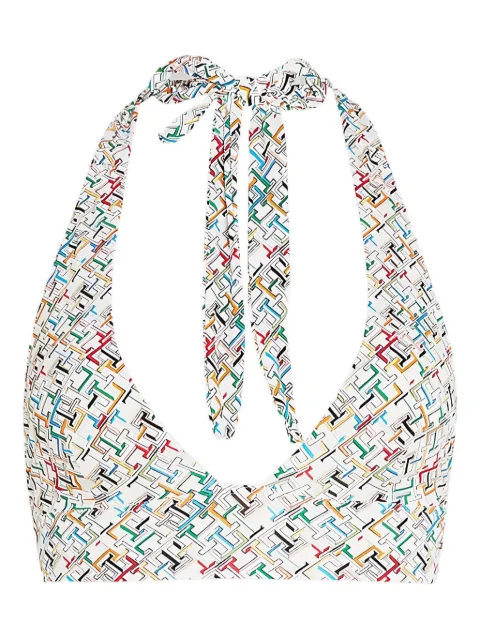 Tommy Hilfiger top de bikini con logo estampado