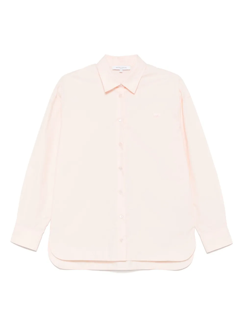 Maison Kitsuné Blouse met Baby Fox-patch Roze