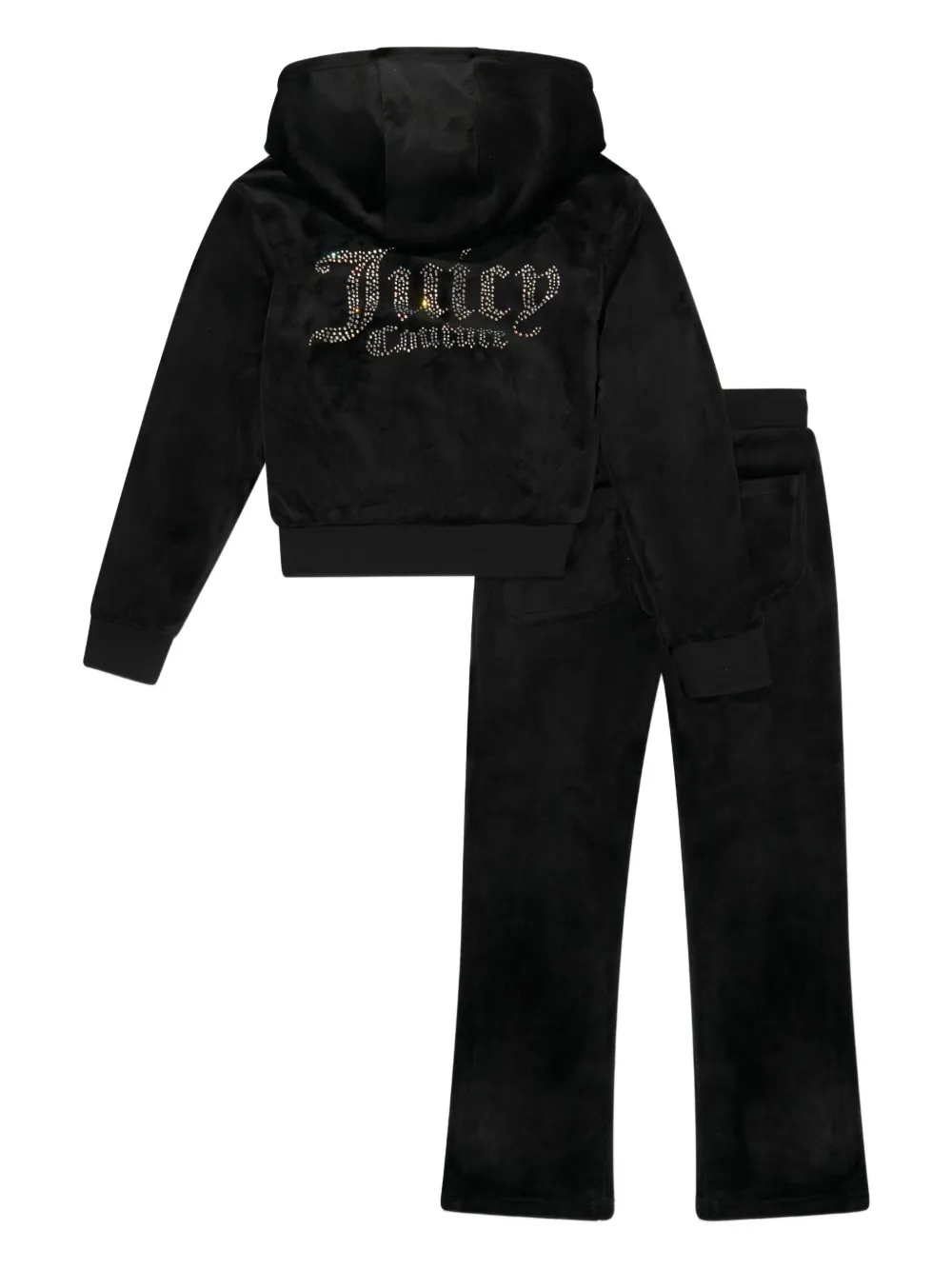 Juicy Couture Kids Trainingspak met logo van studs Zwart