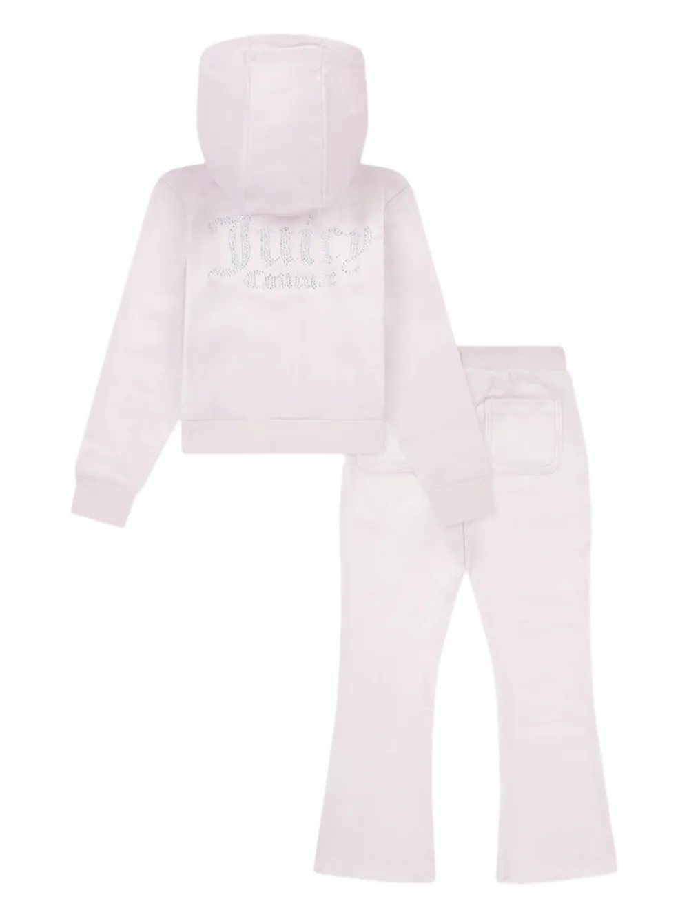 Juicy Couture Kids Trainingspak met logo van studs Paars