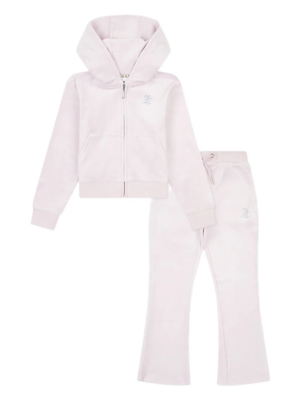 Juicy Couture Kids Trainingspak met logo van studs Paars