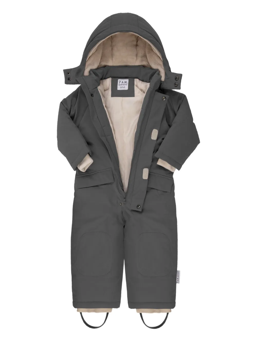 7AM KIDS Skipak met capuchon Grijs