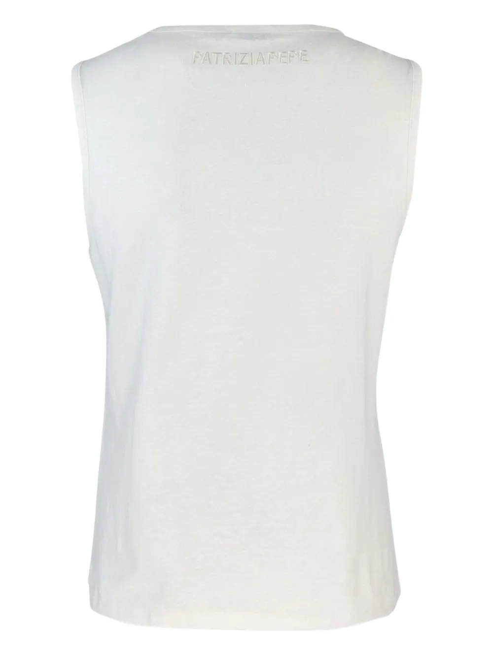 PATRIZIA PEPE LOGO-PLAQUE TANK TOP
