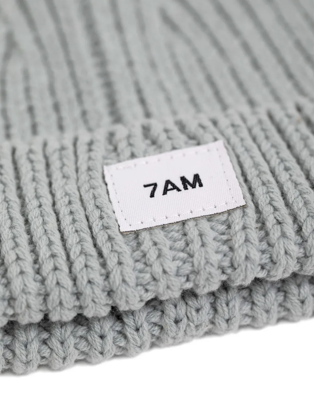 7AM KIDS logo-patch beanie - Grijs