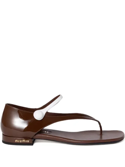 Miu Miu patent-leather sandals