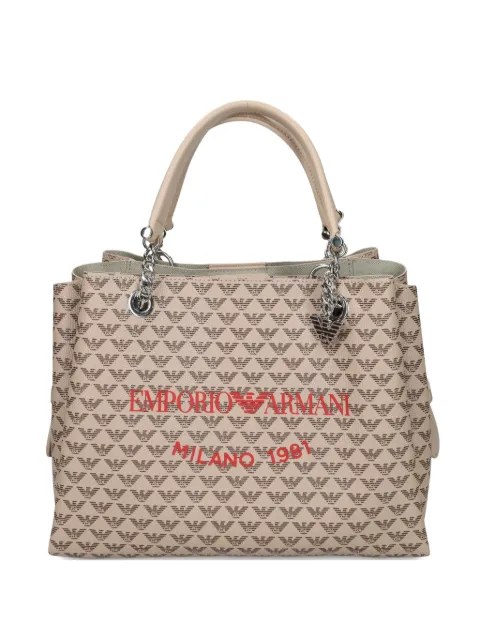 Emporio Armani monogram-pattern tote bag 