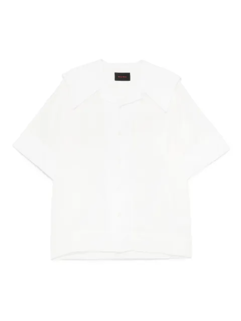 Simone Rocha camisa con cuello marinero