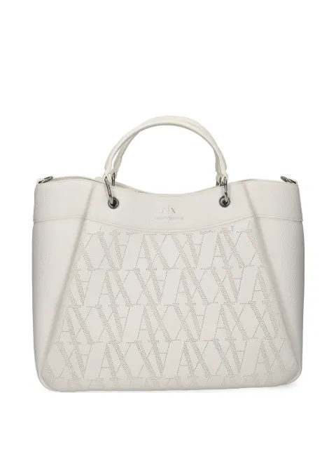 Armani Exchange monogram-pattern tote bag