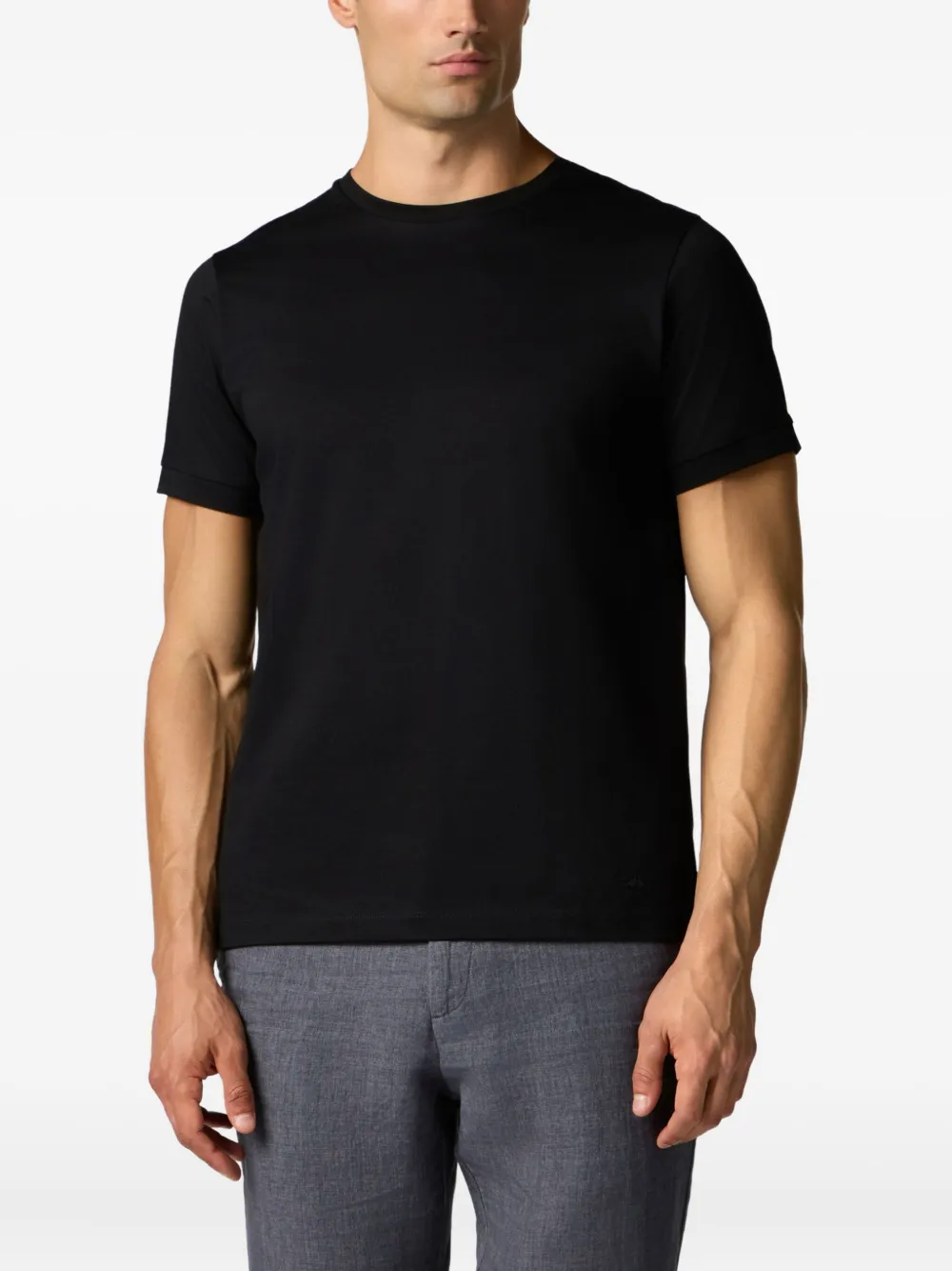Brooks Brothers Jersey T-shirt Zwart